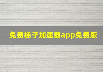 免费梯子加速器app免费版