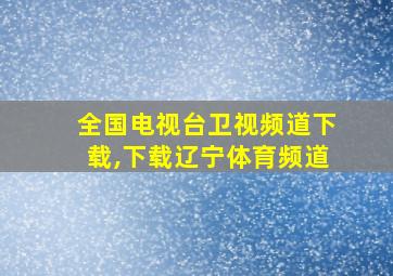 全国电视台卫视频道下载,下载辽宁体育频道