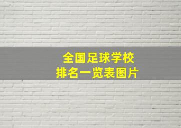 全国足球学校排名一览表图片