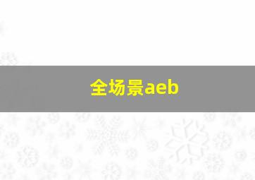 全场景aeb