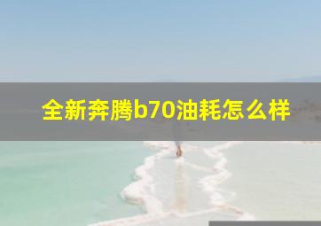 全新奔腾b70油耗怎么样