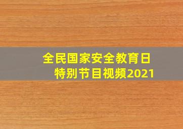 全民国家安全教育日特别节目视频2021