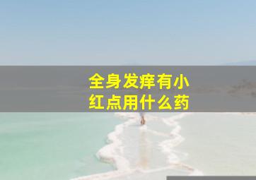 全身发痒有小红点用什么药