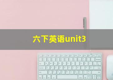 六下英语unit3