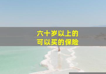 六十岁以上的可以买的保险