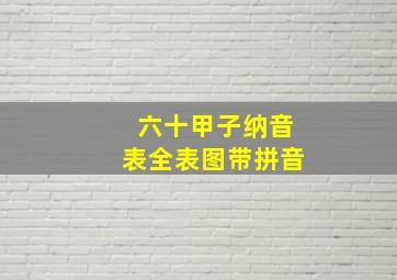 六十甲子纳音表全表图带拼音