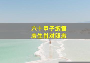 六十甲子纳音表生肖对照表