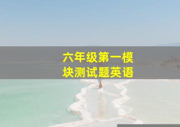 六年级第一模块测试题英语