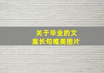 关于毕业的文案长句唯美图片