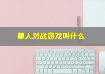 兽人对战游戏叫什么