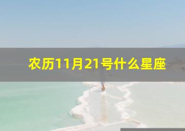 农历11月21号什么星座