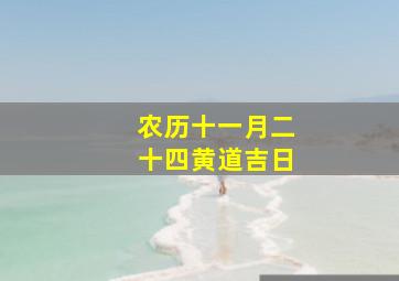 农历十一月二十四黄道吉日