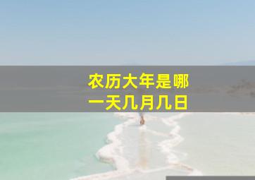 农历大年是哪一天几月几日