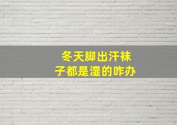 冬天脚出汗袜子都是湿的咋办