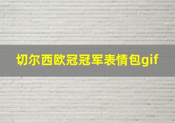 切尔西欧冠冠军表情包gif