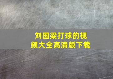 刘国梁打球的视频大全高清版下载