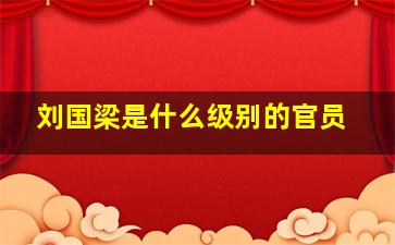 刘国梁是什么级别的官员