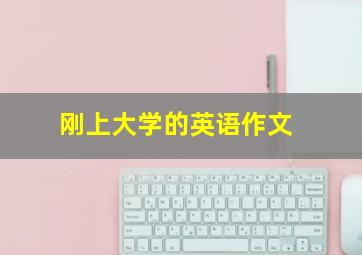 刚上大学的英语作文