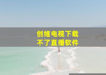 创维电视下载不了直播软件