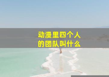 动漫里四个人的团队叫什么