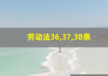 劳动法36,37,38条