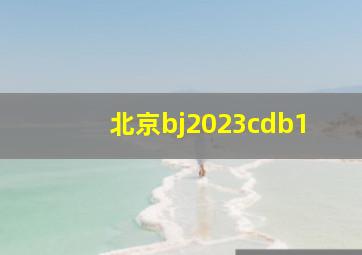 北京bj2023cdb1