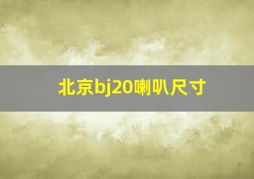 北京bj20喇叭尺寸