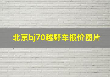 北京bj70越野车报价图片