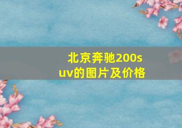 北京奔驰200suv的图片及价格