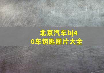 北京汽车bj40车钥匙图片大全