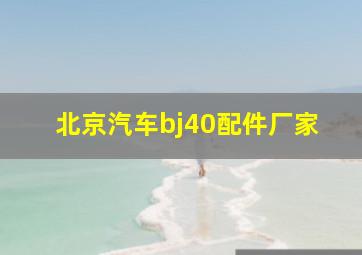 北京汽车bj40配件厂家