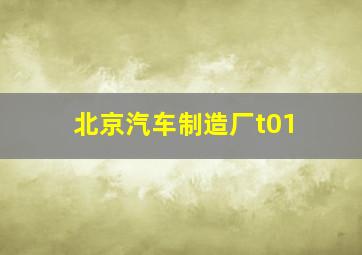 北京汽车制造厂t01