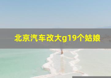 北京汽车改大g19个姑娘