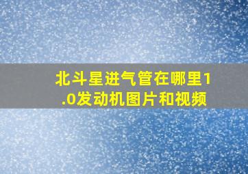 北斗星进气管在哪里1.0发动机图片和视频