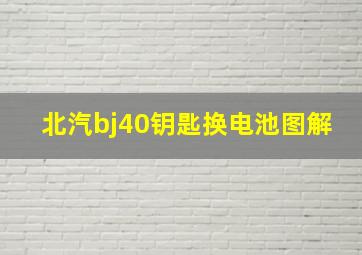 北汽bj40钥匙换电池图解