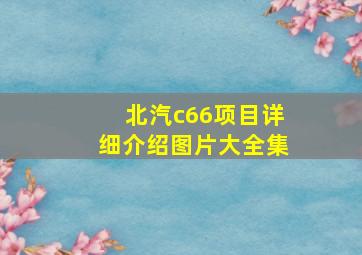 北汽c66项目详细介绍图片大全集