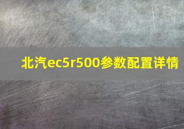 北汽ec5r500参数配置详情