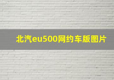 北汽eu500网约车版图片