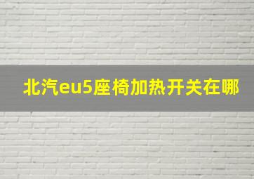 北汽eu5座椅加热开关在哪