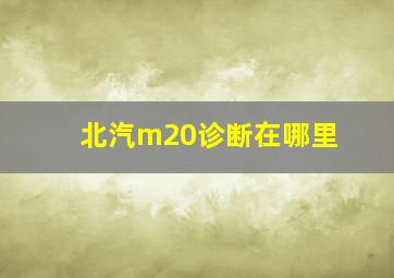 北汽m20诊断在哪里