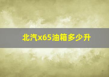 北汽x65油箱多少升