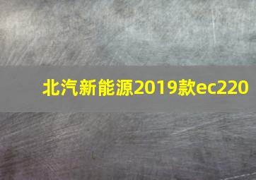 北汽新能源2019款ec220