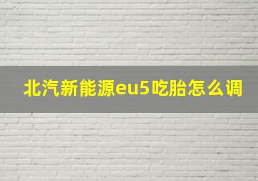 北汽新能源eu5吃胎怎么调