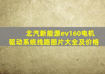 北汽新能源ev160电机驱动系统线路图片大全及价格