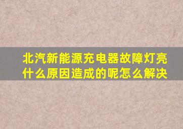 北汽新能源充电器故障灯亮什么原因造成的呢怎么解决