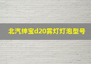 北汽绅宝d20雾灯灯泡型号