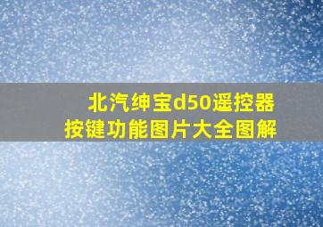 北汽绅宝d50遥控器按键功能图片大全图解