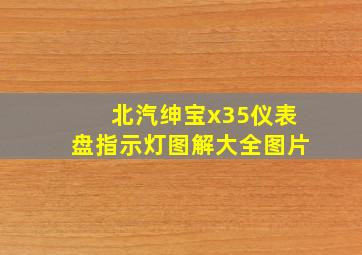 北汽绅宝x35仪表盘指示灯图解大全图片