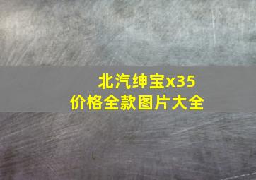 北汽绅宝x35价格全款图片大全