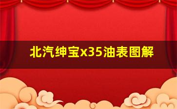 北汽绅宝x35油表图解